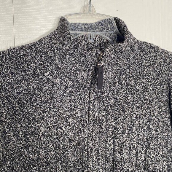 Geoffrey Beane Textured Men's zip-front cardigan sweater - Picture 6 of 10